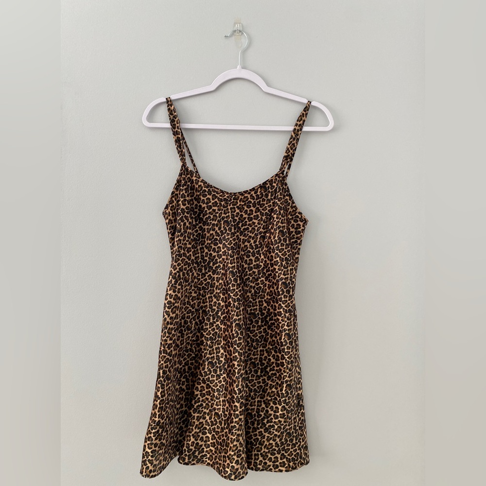 Cheetah Print Slip Dress